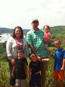 Iles family in front of Nile